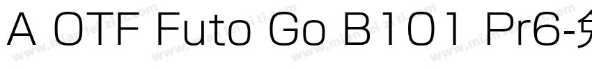 A OTF Futo Go B101 Pr6字体转换